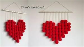 ایده‌های خلاقانه: ساخت آویز دیواری قلبی برای ولنتاین