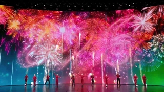 برنامه آکروباتیک «هوی شین چون» در شب‌نشینی عید بهار رادیو و تلویزیون مرکزی چین