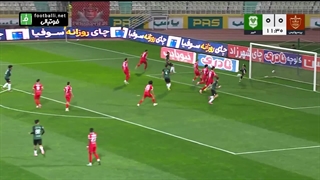 گل اول خیبر خرم آباد به پرسپولیس (احسان حسینی)