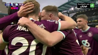 گل اول برنلی به چلسی (فلمینگ در دقیقه 93)