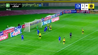 گل اول سپاهان به استقلال خوزستان (آرش رضاوند)