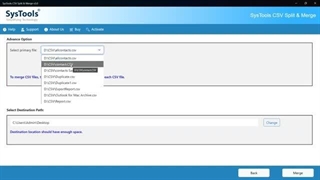 SysTools CSV Merge Software