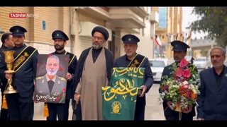 خادمان حرم حضرت معصومه(س) در منزل سپهبد شهید سید عبدالرحیم موسوی
