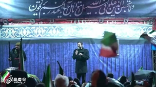 14041224: سخنرانی پرشور امیرحسین ثابتی در روز شانزدهم جنگ در تهرانپارس