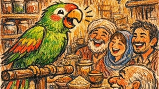 خوانش درس طوطی و بقال