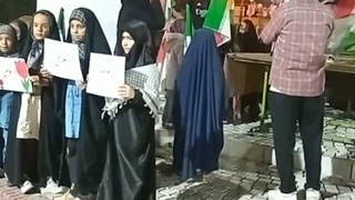 تجمعات شبانه مردم ولایت مدار شهرستان باغین در استان کرمان