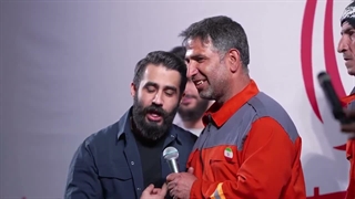 تشکر از پاکبانان در تجمع شبانه میدان انقلاب - حسین طاهری - جنگ رمضان