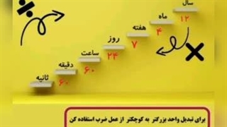 تبدیل واحد های زمان به هم