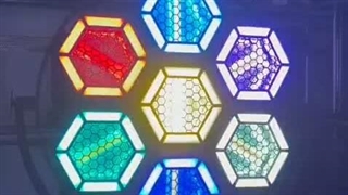 رقص نور زنبوری گرد بزرگ رینگ لایت دار