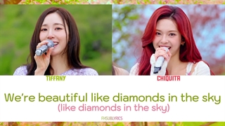 لیریک آهنگ DIAMONDS از (ریحانا) کاور توسط چیکیتا و تیفانی در برنامه begin again