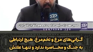گرانی مرغ و تخم‌مرغ ربطی به جنگ ندارد!