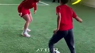 professional women football player vs u10 player نابودش کرد
