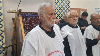 مراسم شاه حسین کفن پوش اخی جهان (2) ــ مسجد جامع ـ محرم 1405
