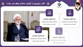 قالب پاورپوینت گزارش عملکرد وفاق ملی دولت