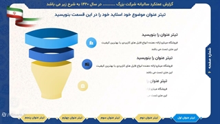 قالب پاورپوینت گزارش عملکرد مدیریت و شرکتی { انتخابی هوشمندانه برای سازمان‌ها}