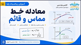 آموزش معادله خط مماس و قائم – آکادمی نیک درس