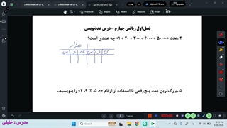 ریاضی چهارم - فصل اول - عددنویسی2