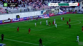 خلاصه بازی نساجی مازندران 1-1 ذوب آهن