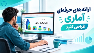 قالب آماده پاورپوینت اینفوگرافیک آماری | ۵۰ اسلاید