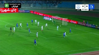 گل اول استقلال به گل گهر (اسماعیل قلی زاده)