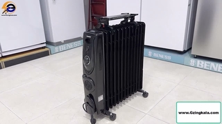 شوفاژ برقی ۱۳ پره نیکای مدل NOH844AB مشکی