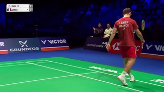 مسابقه یک چهارم نهایی نهایی بدمینتون VICTOR Denmark Open 2026 سینگل مردان - Chou Tien Chen از چین تایپه vs Alex Lanier از فرانسه