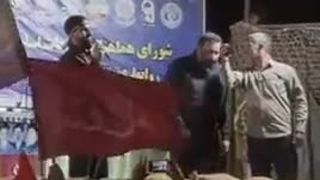 اعلام حاضر بودن رهبر معظم انقلاب حضرت امام سید مجتبی خامنه ای در تجمعات مردم برازجان بوشهر